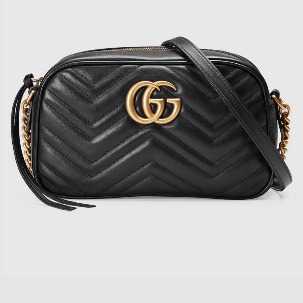 Gucci GG Marmot Blk Leather Mini Bag